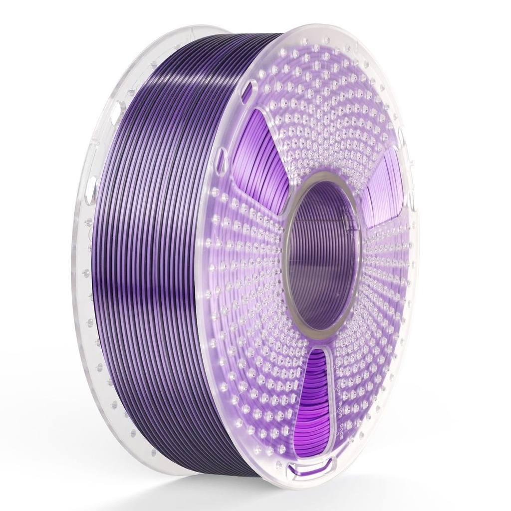 Filament SUNLU Silk PLA+ Dual Color 1.75 mm Black Purple, 1 kg — photo 3