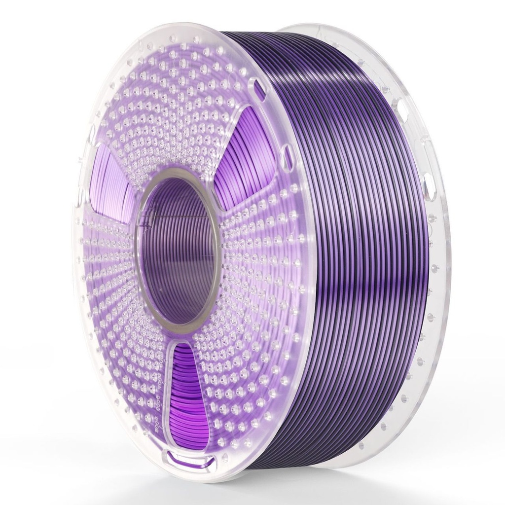 Filament SUNLU Silk PLA+ Dual Color 1.75 mm Black Purple, 1 kg — photo 4