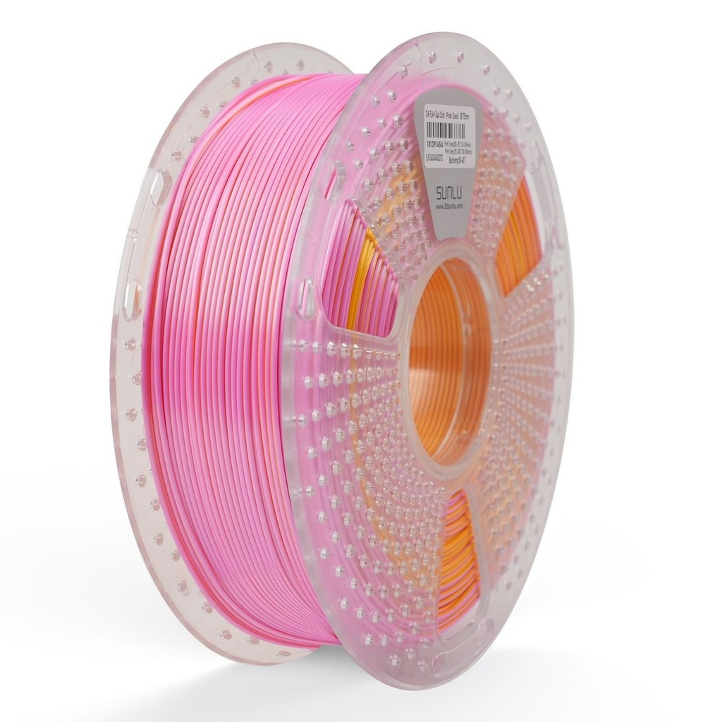 Filament SUNLU Silk PLA+ Dual Color 1.75 mm Pink Gold, 1 kg — photo 3