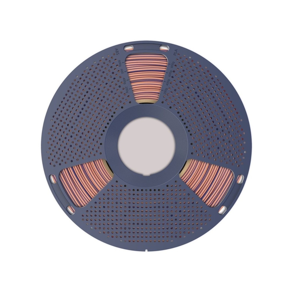 Filament SUNLU Silk PLA+ Tri Color 1.75 mm Orange Blue Green, 1 kg — photo 3