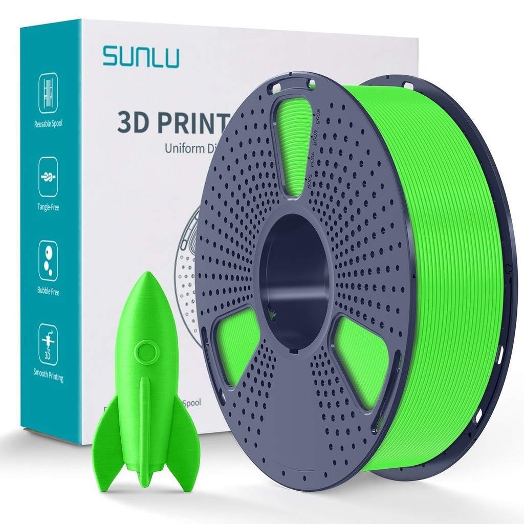 Filament SUNLU HS PLA 1.75 mm Green, 1 kg — photo 2