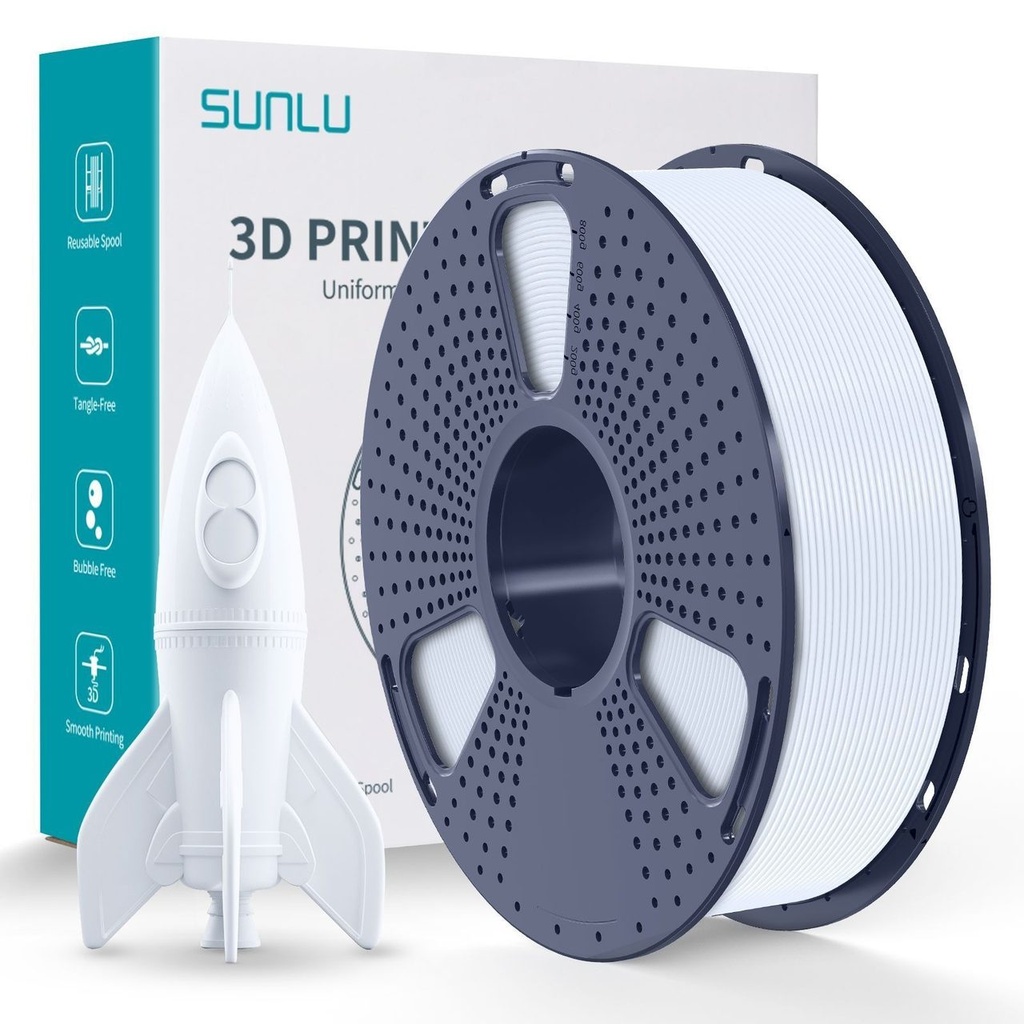Filament SUNLU HS PLA White, 1 kg — photo 2
