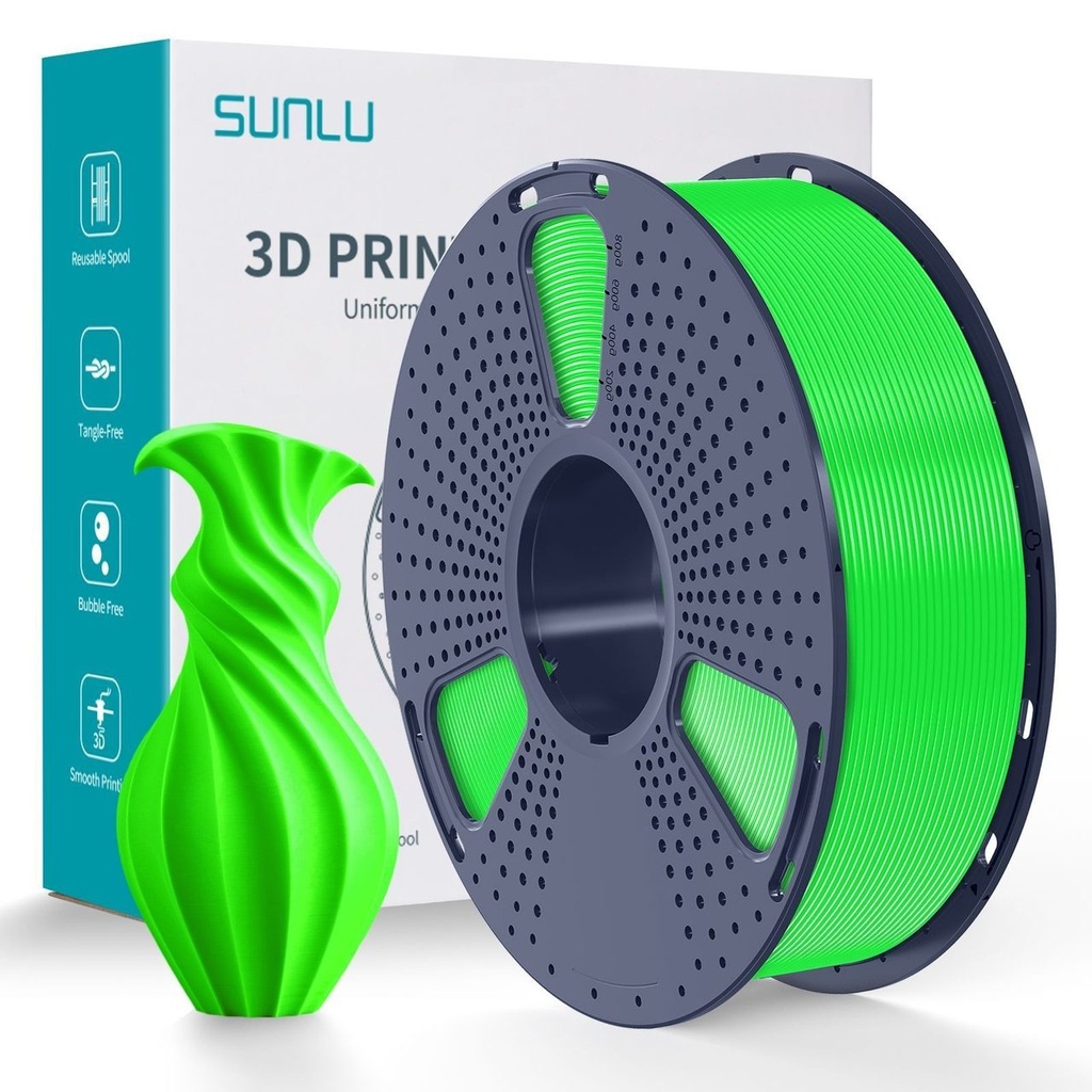 Filament SUNLU PLA 1.75 mm Green, 1 kg — photo 2