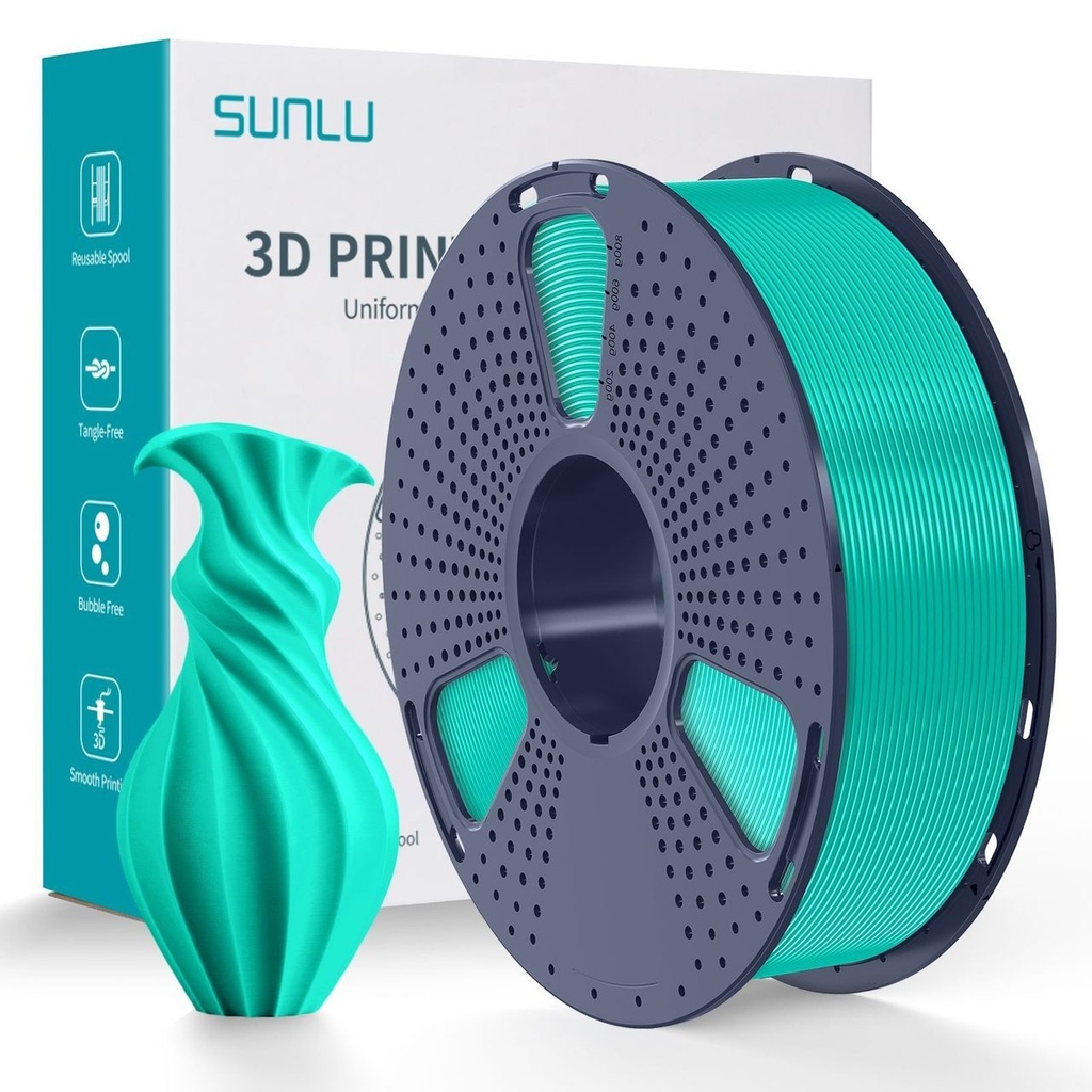 Filament SUNLU PLA 1.75 mm Green(Mint)/Mint Green, 1 kg — photo 2