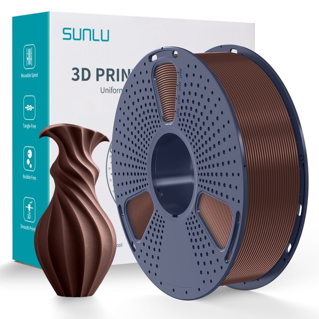 Filament SUNLU PLA 1.75 mm Chocolate/withhocolate, 1 kg — photo 2