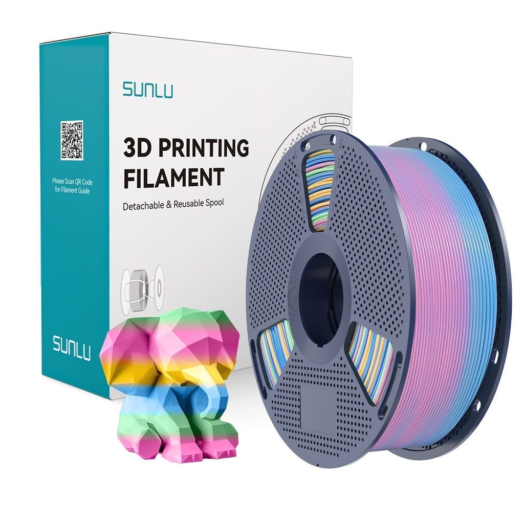Filament SUNLU PLA 1.75 mm Rainbow №4 , 1 kg — photo 2