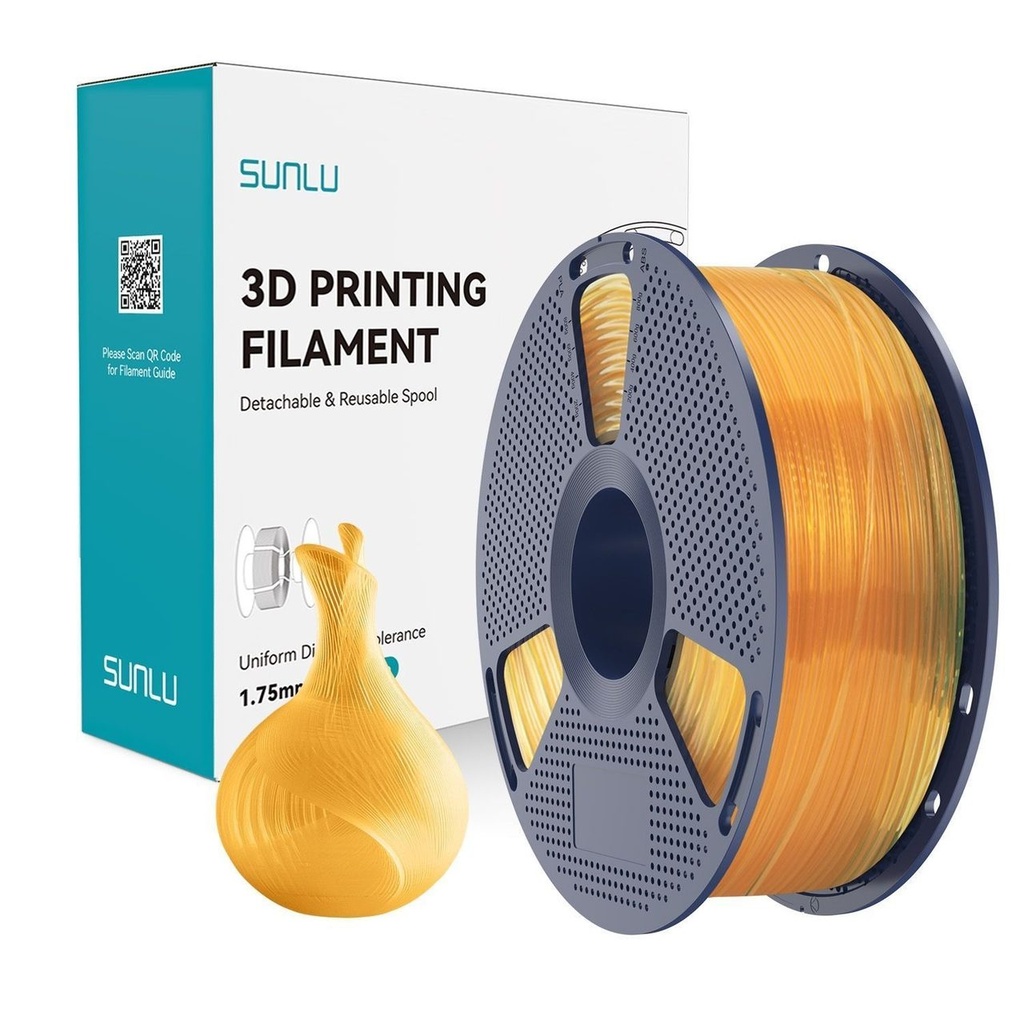 Filament SUNLU PLA 1.75 mm Transparent Orange Juice, 1 kg — photo 2