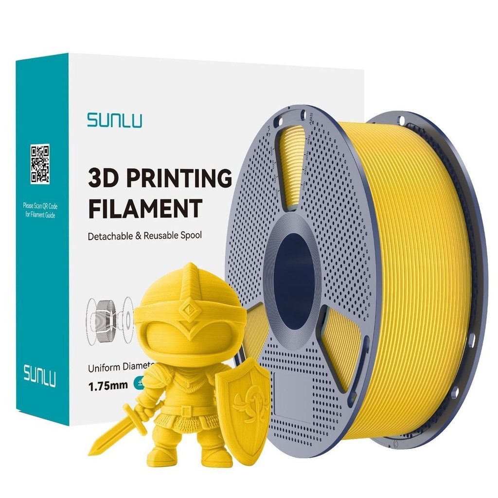 Filament SUNLU PLA 1.75 mm Yellow Vivid yellow, 1 kg — photo 2
