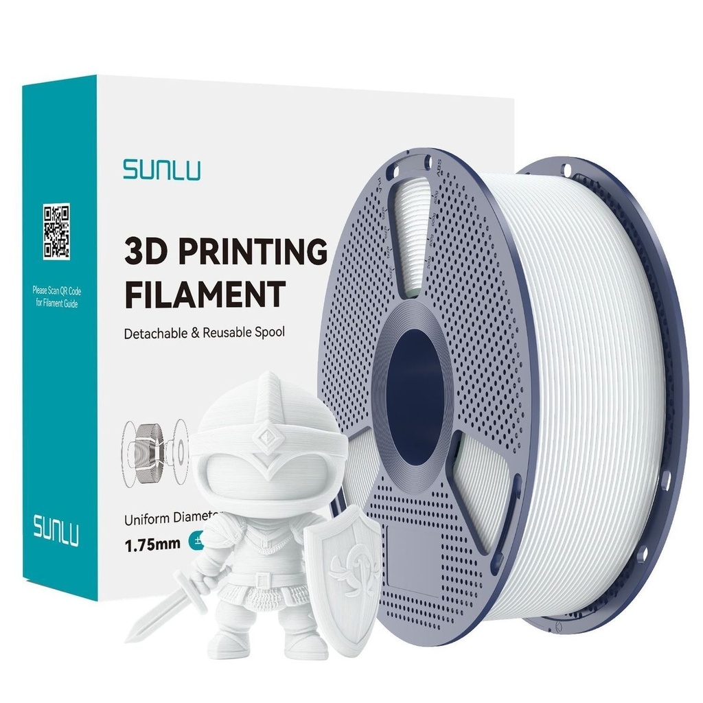 Filament SUNLU PLA 1.75 mm White Porcelain / Ceramic, 1 kg — photo 2