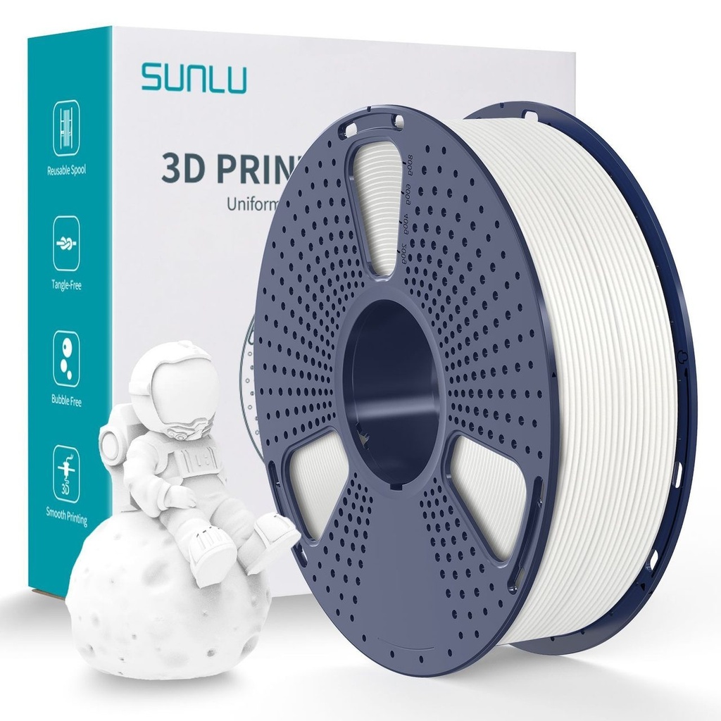 Filament SUNLU PLA matte 1.75 mm White/Matte White, 1 kg — photo 2