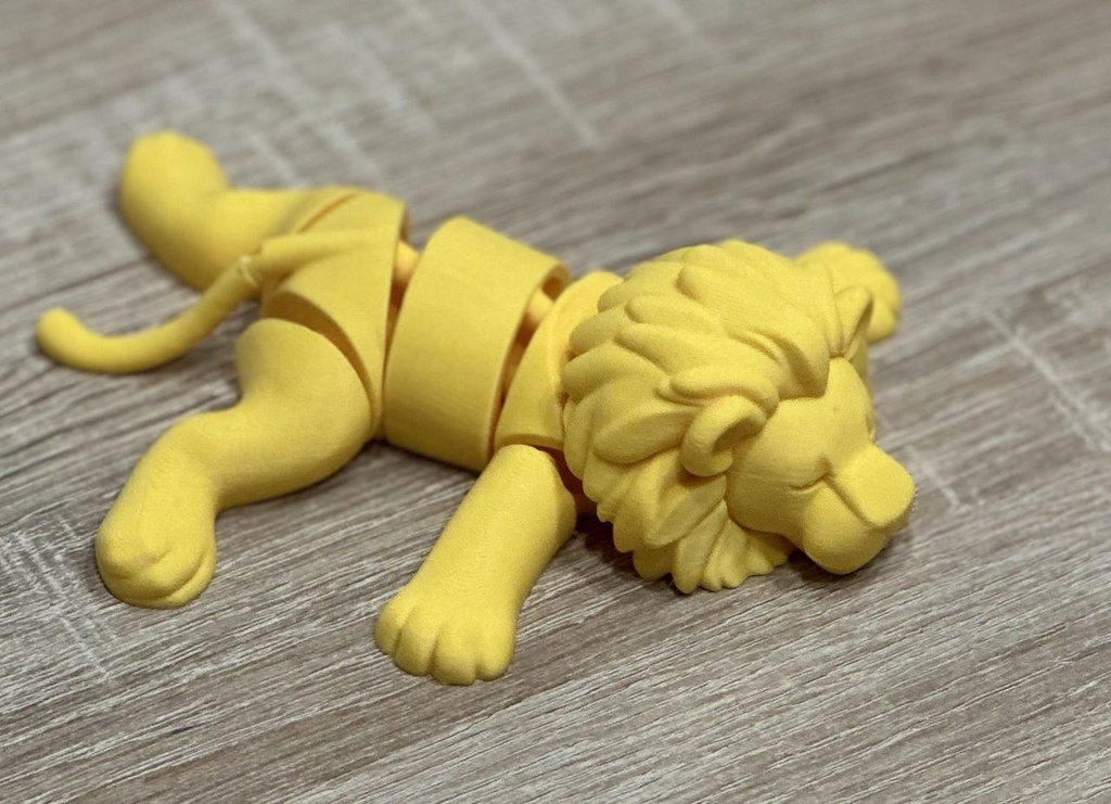 3D Printed Flexi Articulated Lion