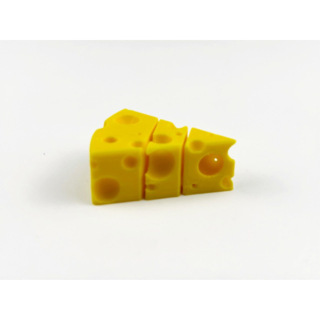 [260702] Flexi Cheese Fidget Toy – гнучкий артикульований шматок швейцарського сиру
