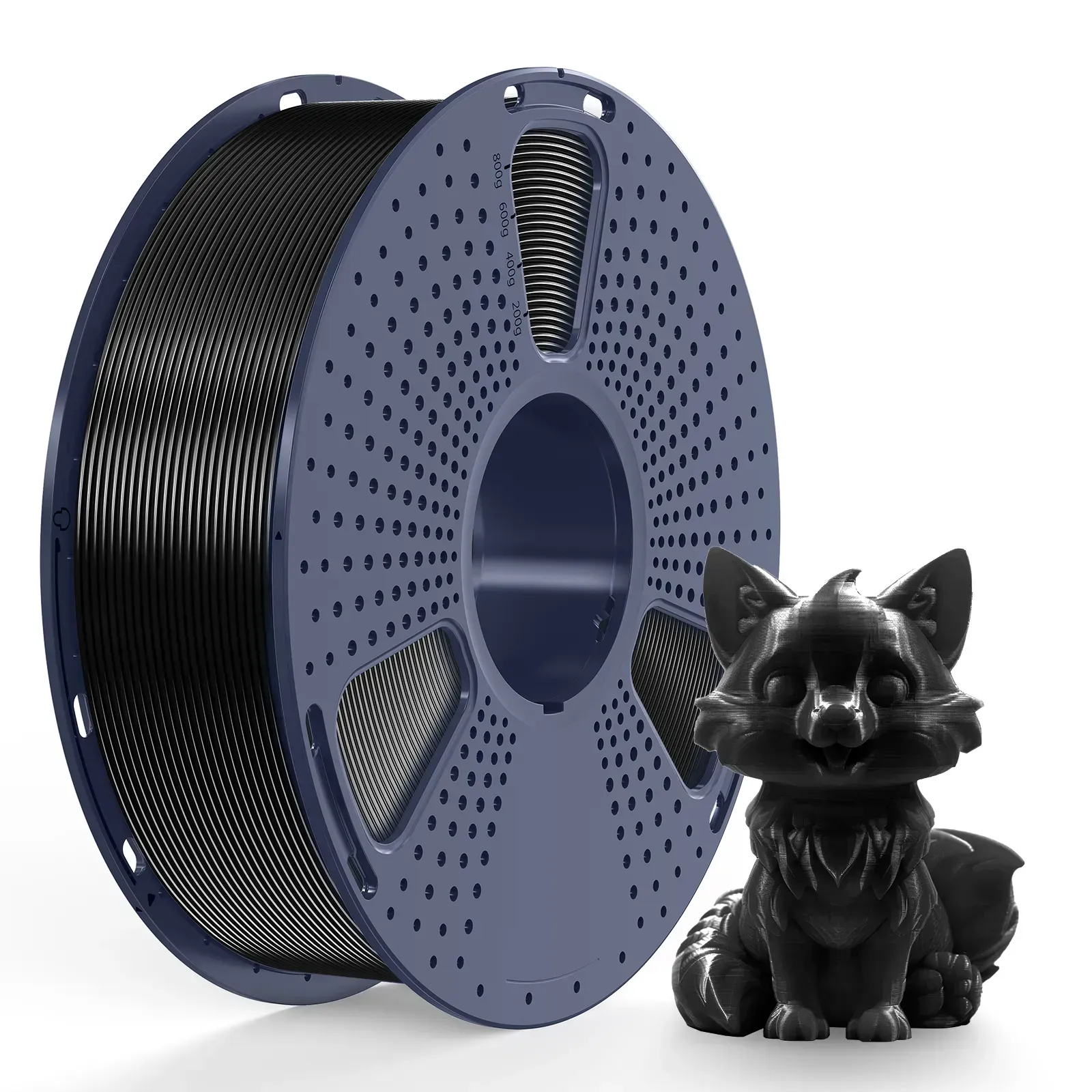 [3DS-FR-00012055] SUNLU PETG Filament — Black, 1.75 mm, 1 kg