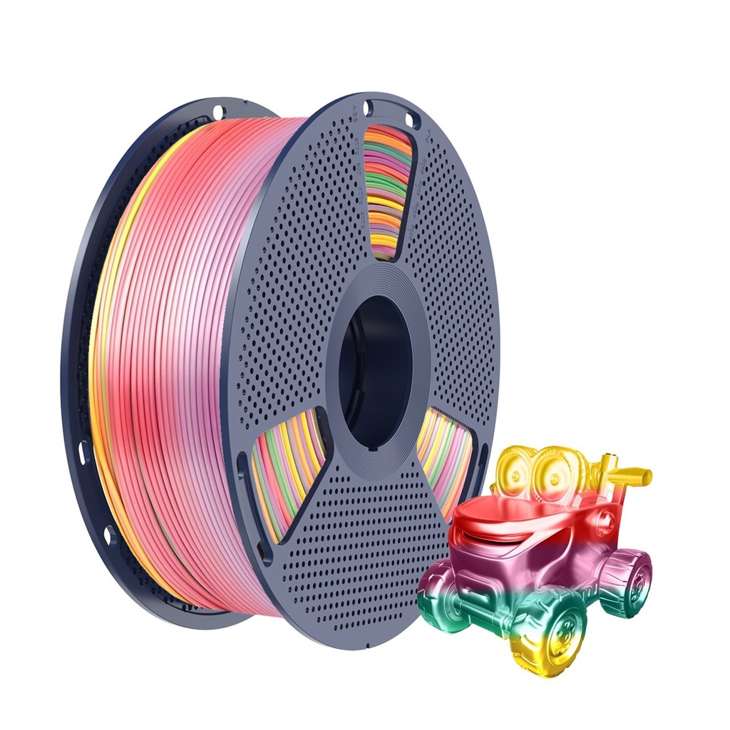 [3DS-NF-00000228] Філамент SUNLU Silk PLA+ 1.75мм Rainbow / Веселка №1 , 1кг