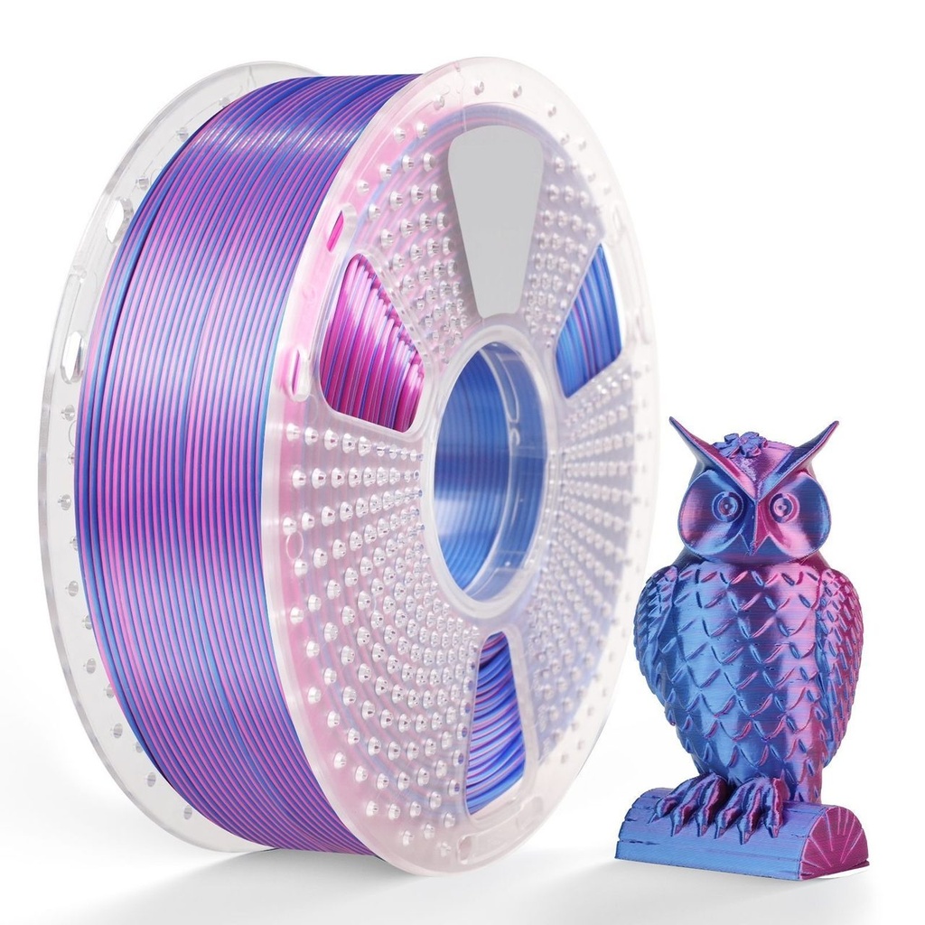 Filament SUNLU Silk PLA+Dual Color Red Blue 1 kg