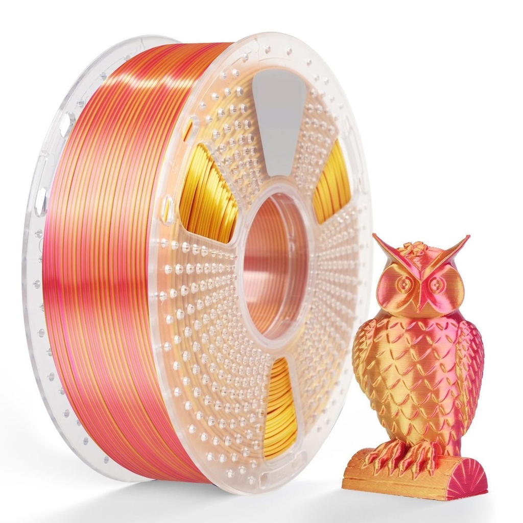 [3DS-FR-00012131] Філамент SUNLU Silk PLA+Dual Color червоний золотий 1 кг