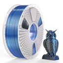 Filament SUNLU Silk PLA+ Dual Color 1.75 mm Black Blue, 1 kg
