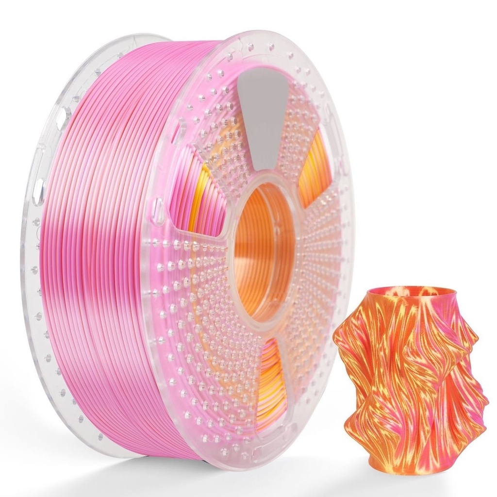 [3DS-FR-00012142] Filament SUNLU Silk PLA+ Dual Color 1.75 mm Pink Gold, 1 kg