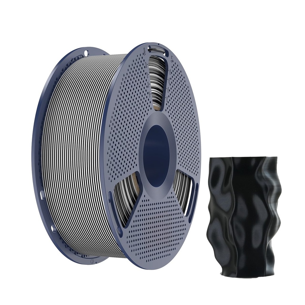 [3DS-FR-00012144] Filament SUNLU Silk PLA+ Dual Color 1.75 mm Black White, 1 kg