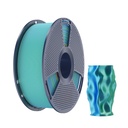 Філамент SUNLU Silk PLA+ Dual Color 1.75мм синій зелений/Blue Green, 1кг