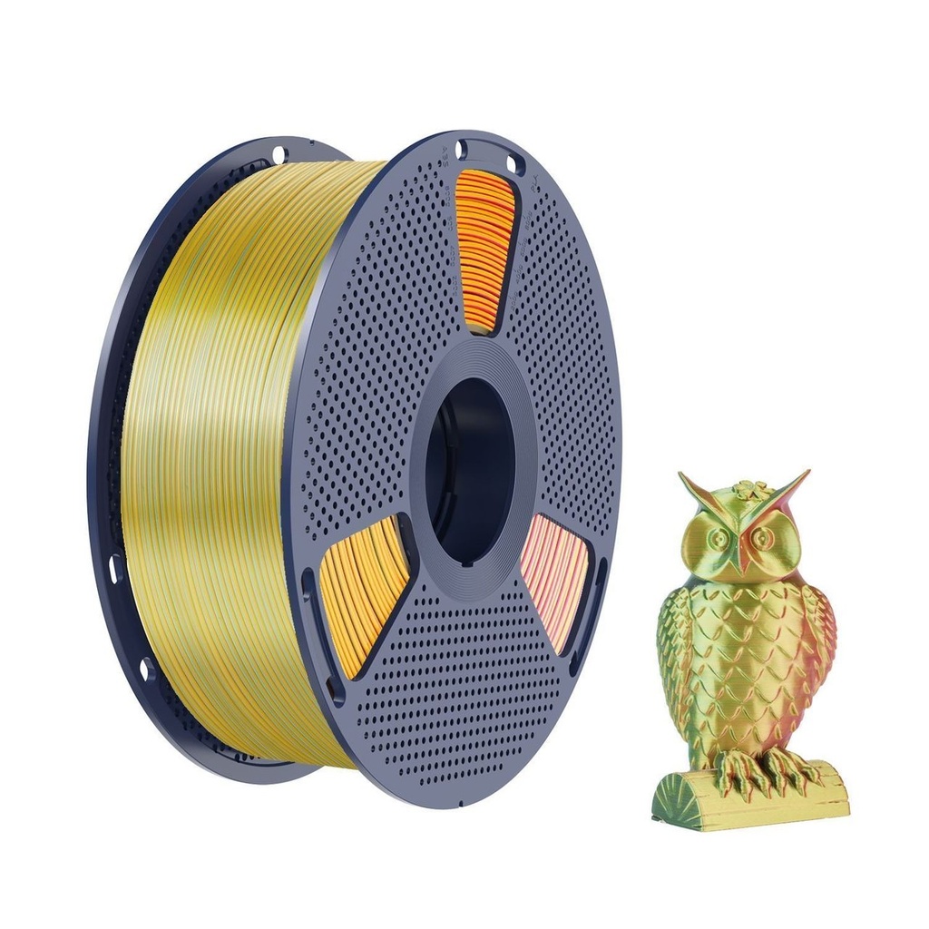 [3DS-FR-00012148] Філамент SUNLU Silk PLA+ Tril Color 1.75мм червоний жовтий синій/Red Yellow Blue, 1кг