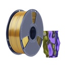 Філамент SUNLU Silk PLA+ Tril Color 1.75мм чорний золотий фіолетовий/Black Gold Purple, 1кг