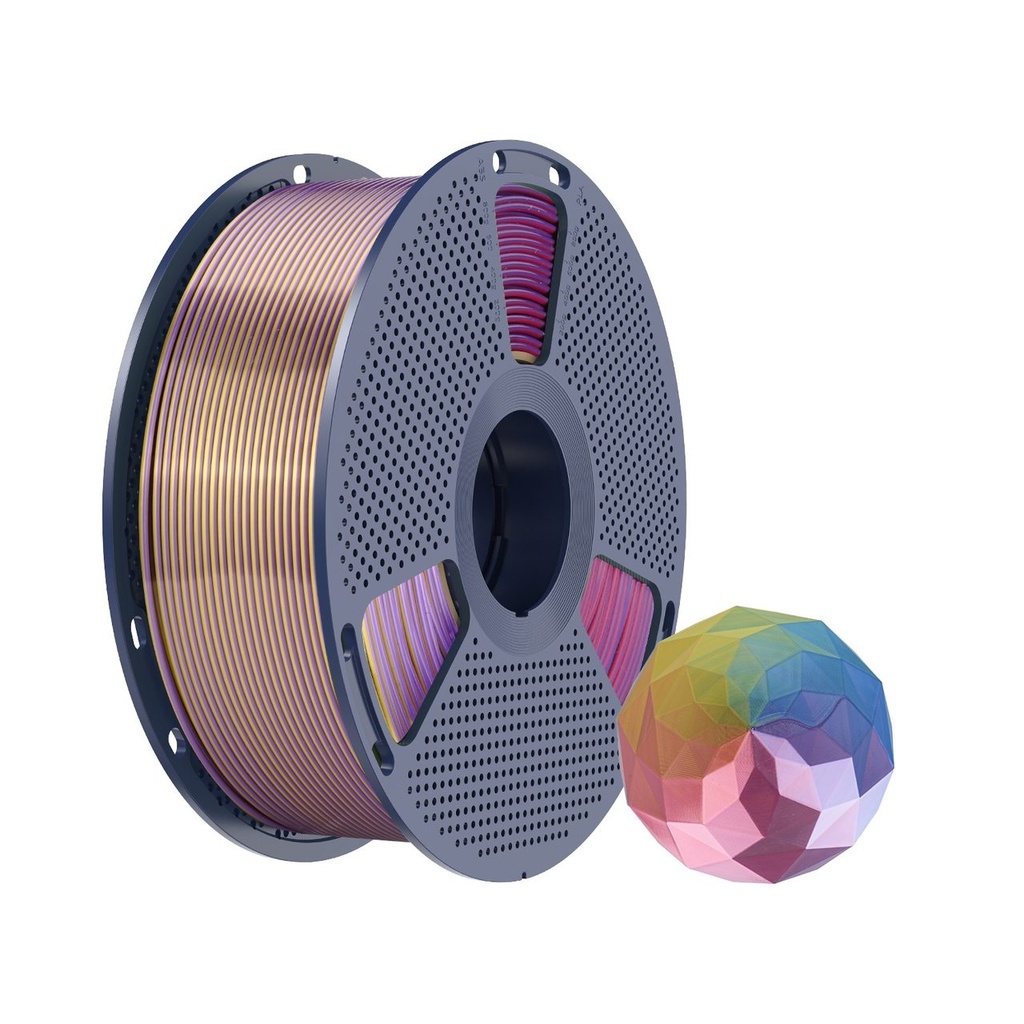 [3DS-NF-00000099] Filament SUNLU Silk PLA+ Four Color 1.75 mm Blue Purple Red Gold, 1 kg