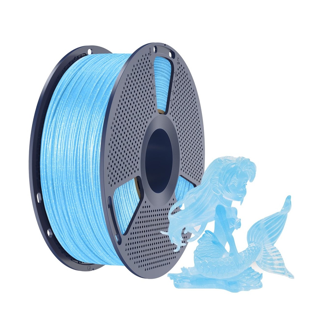 Філамент SUNLU PLA 1.75мм Мерехтливий блакитний / Twinkling Blue, 1кг