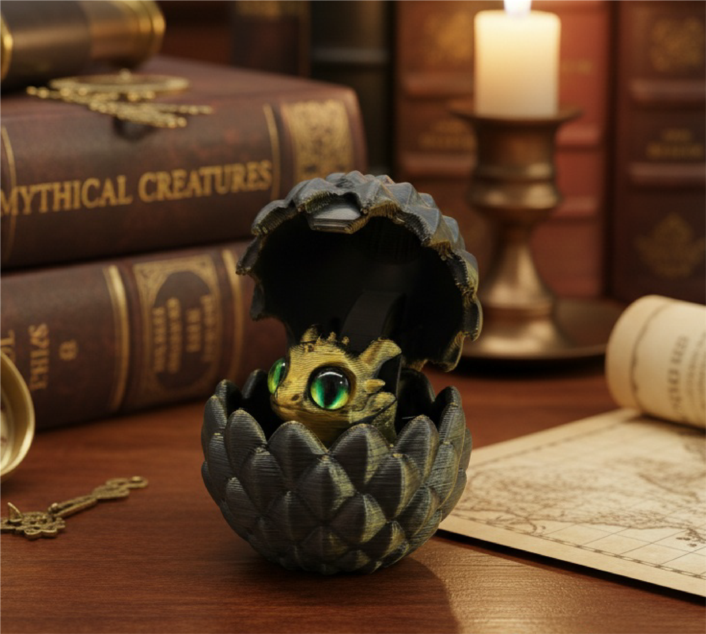 [260405] Dragon in Egg Figure (brown)