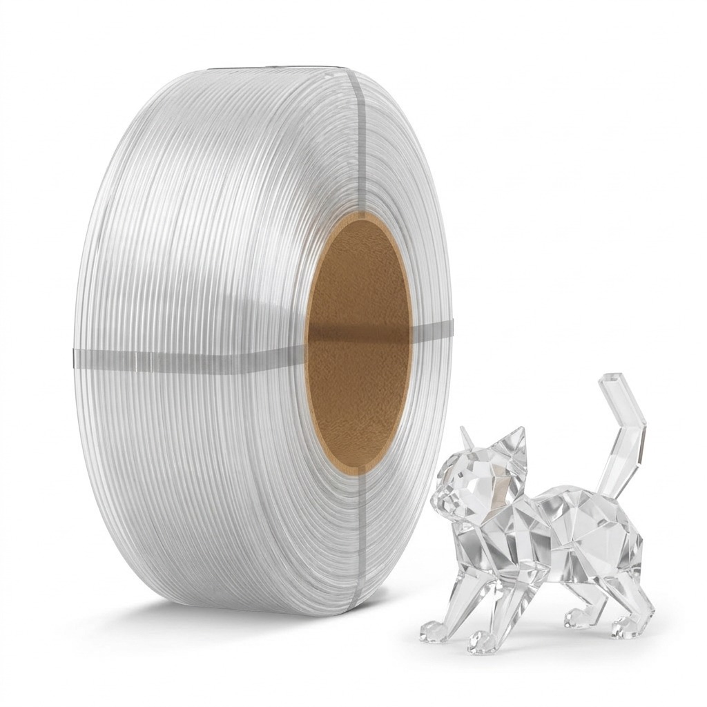 Філамент SUNLU PLA Refill 1.75мм Прозорий/Transparent, 1кг