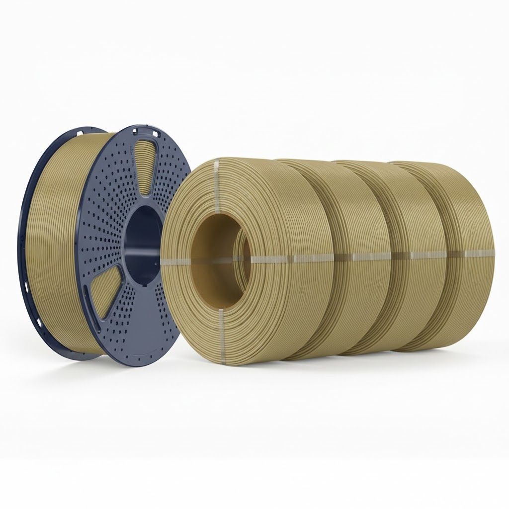 Filament SUNLU PETG 1.75 mm Khaki, 4+1 kg (Set)