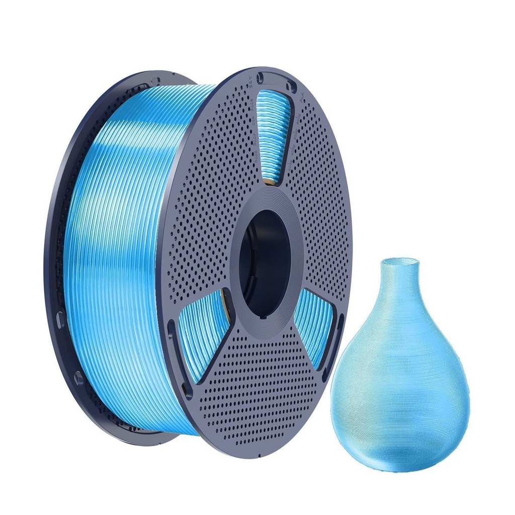 [3DS-NF-00000277] Філамент SUNLU PETG 1.75мм Прозорий(синій)/Transparent Blue, 1кг