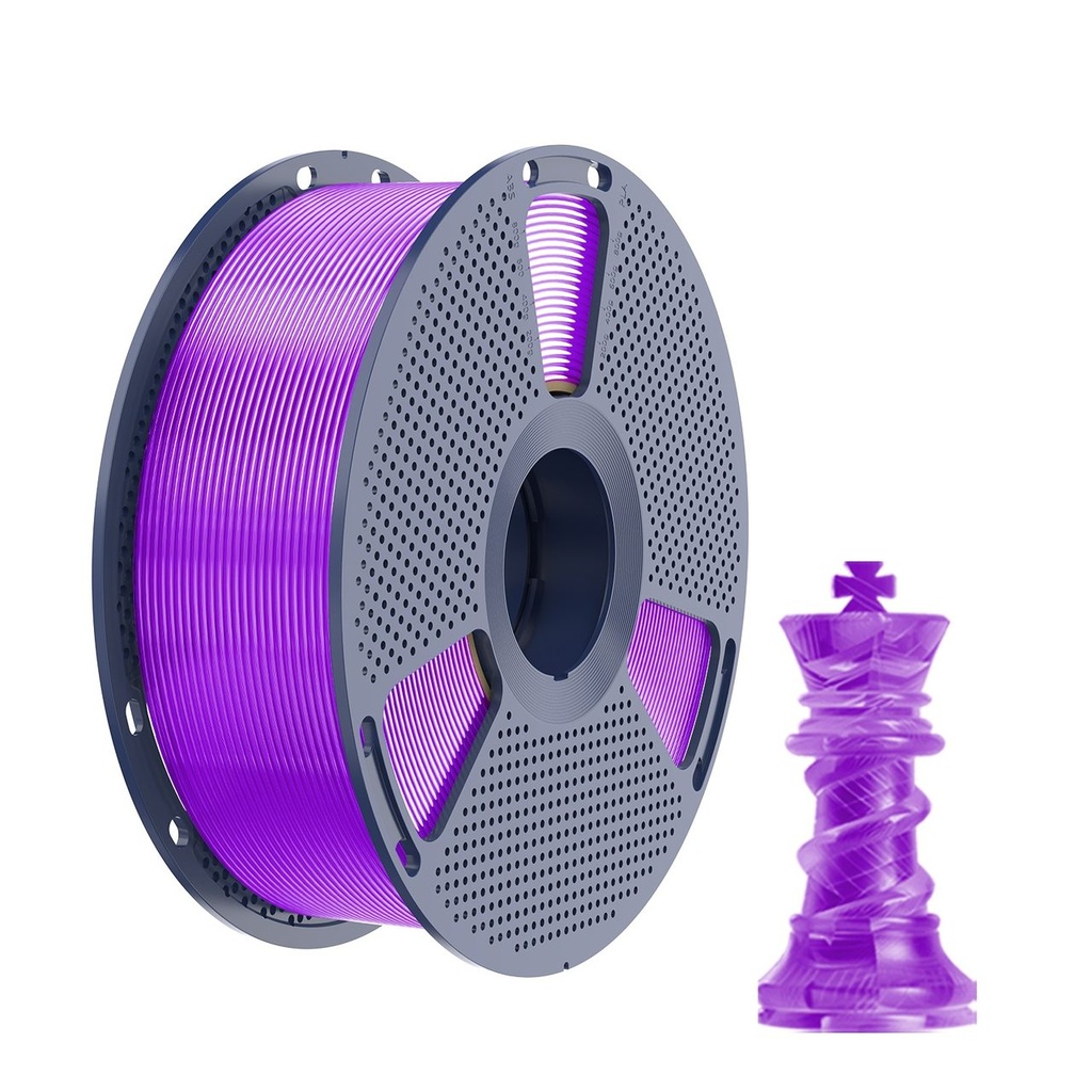 Філамент SUNLU PETG 1.75мм Прозорий(фіолетовий)/Transparent Purple, 1кг