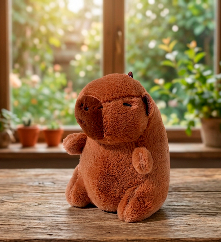 [260412] Capybara Plush Toy (dark brown)