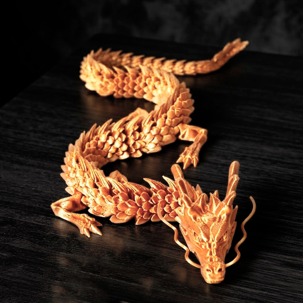[260420] Articulated Chinese Dragon Toy (bronze, small)
