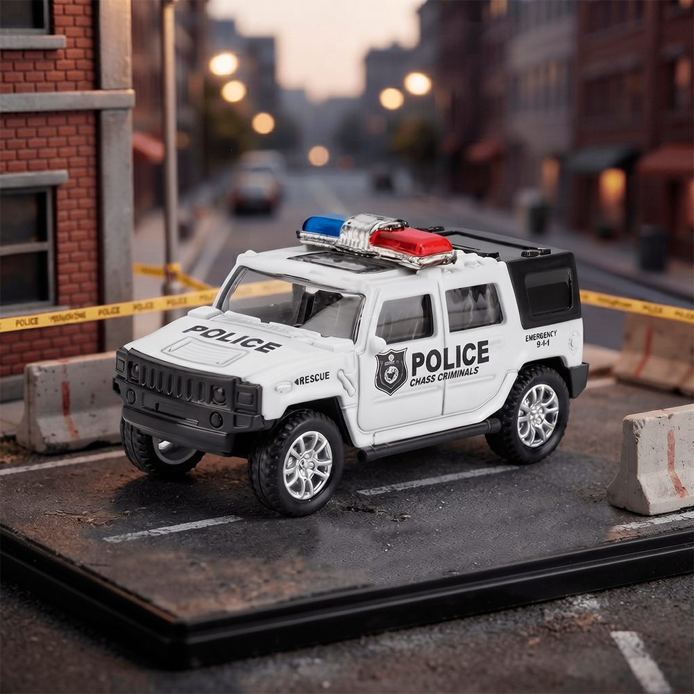 [260432] Police Car Toy (white)