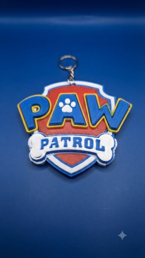 [3DJ-PATRUL] PAW Patrol Badge — Keychain