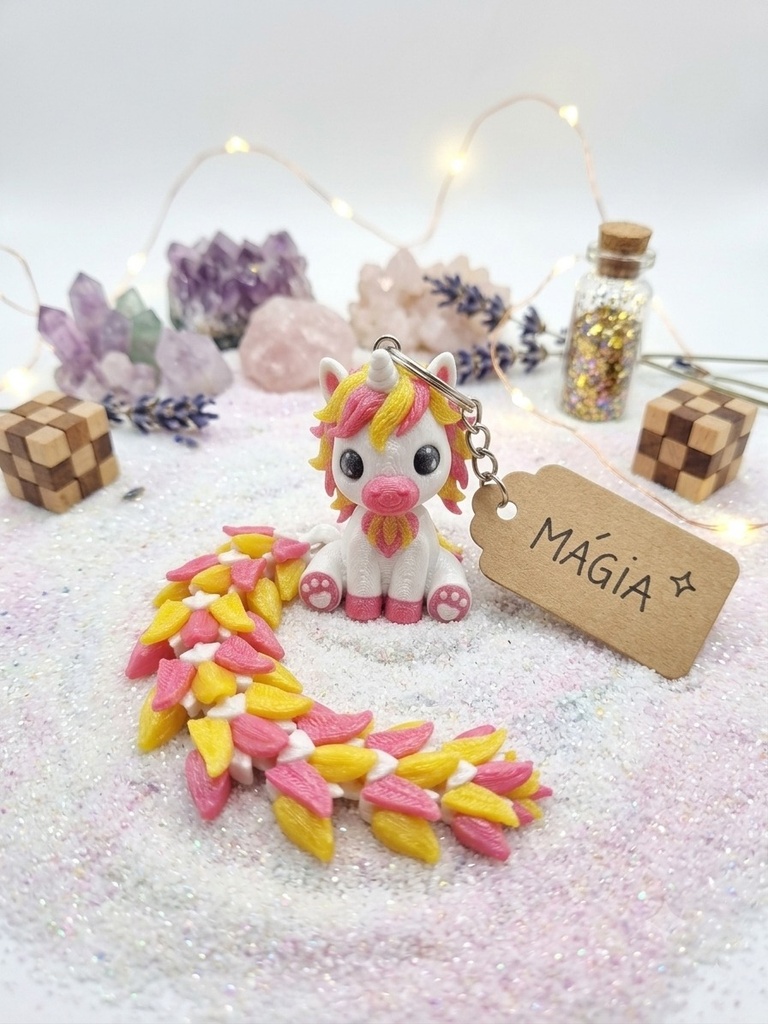 [KCHN193] Long-Tailed Unicorn — Keychain
