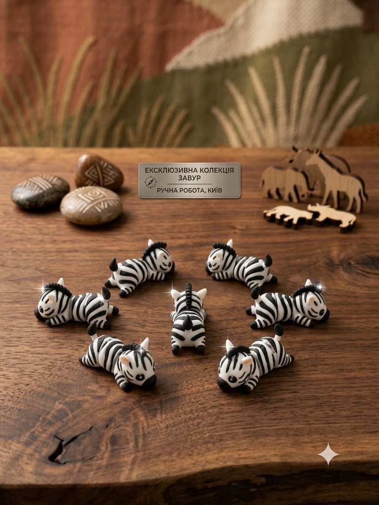[KCHN156] Mini Zebra — Keychain