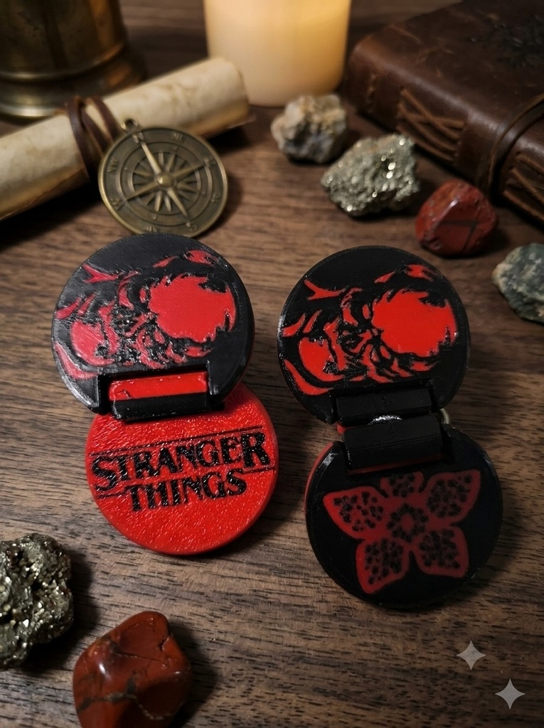 [KCHN117] Stranger Things Round Fidget — Keychain