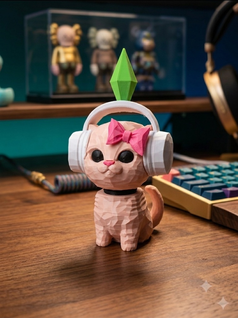 [KCHN131] DJ Cat Meme — Spring Figure