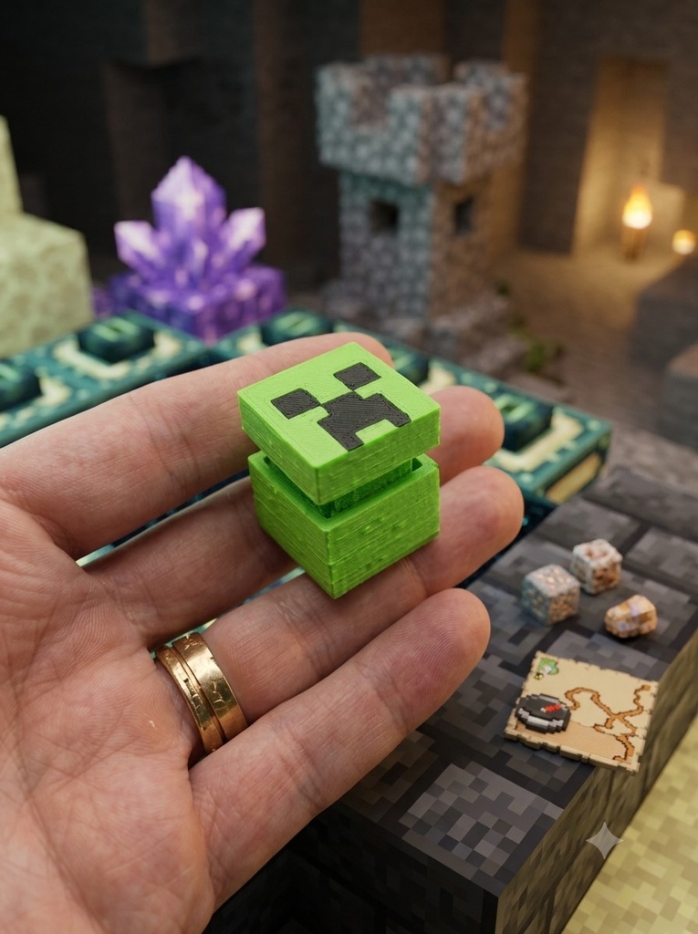 [KCHN137] Creeper Clicker — One Button — Keychain