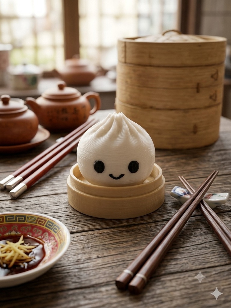 [KCHN139] Dumpling Clicker — Small — Keychain