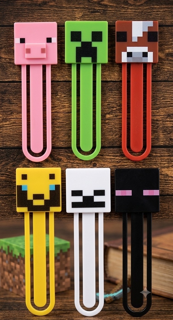 [KCHN114] Minecraft Bookmark Set