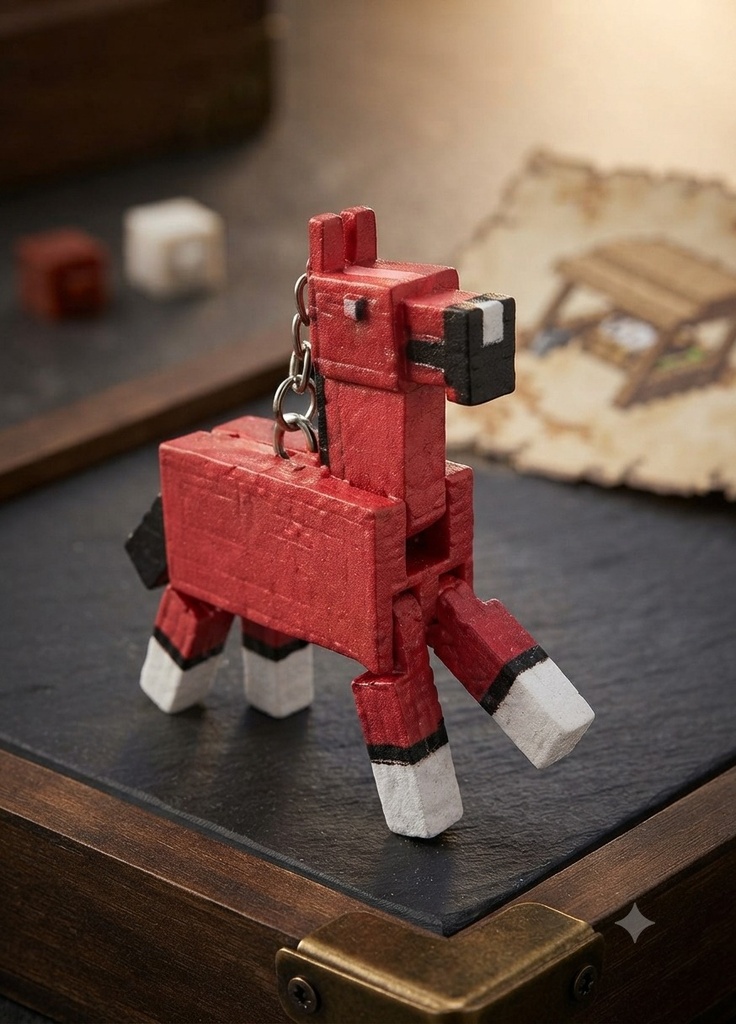 [KCHN056] Minecraft Horse — Keychain