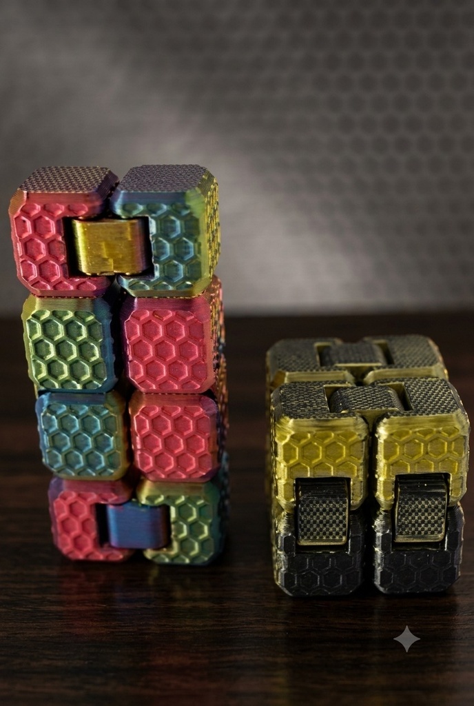 [CB003] Chameleon Infinity Cube — Keychain