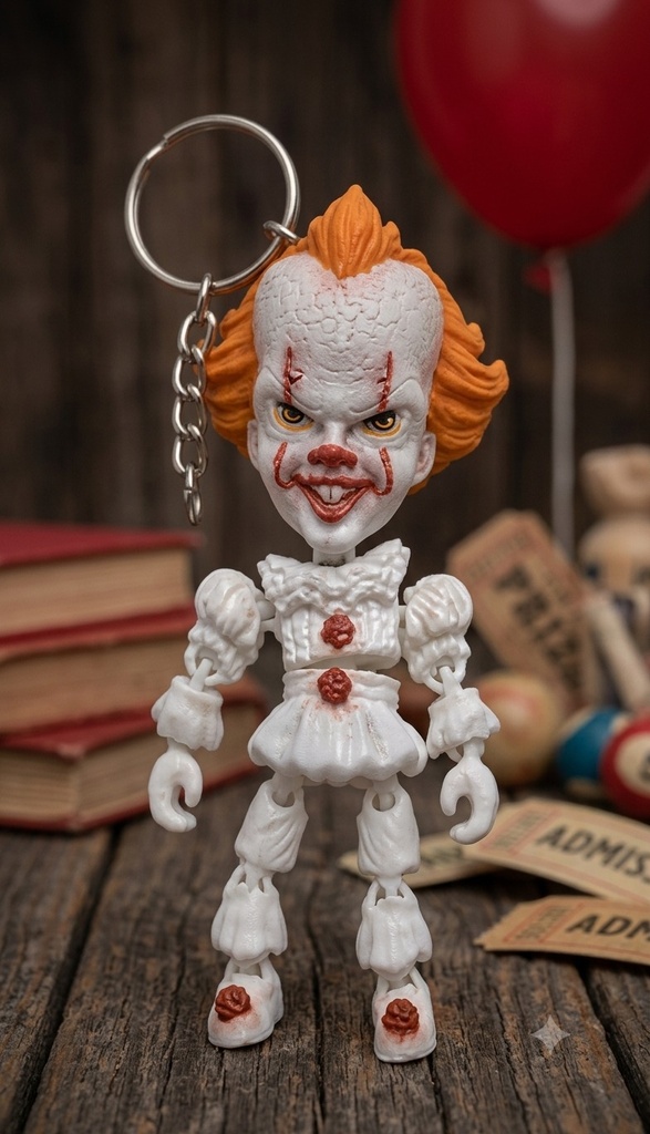 [KCHN027] Pennywise the Clown — Keychain