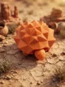 3D Printed Turtle Toy (Orange)