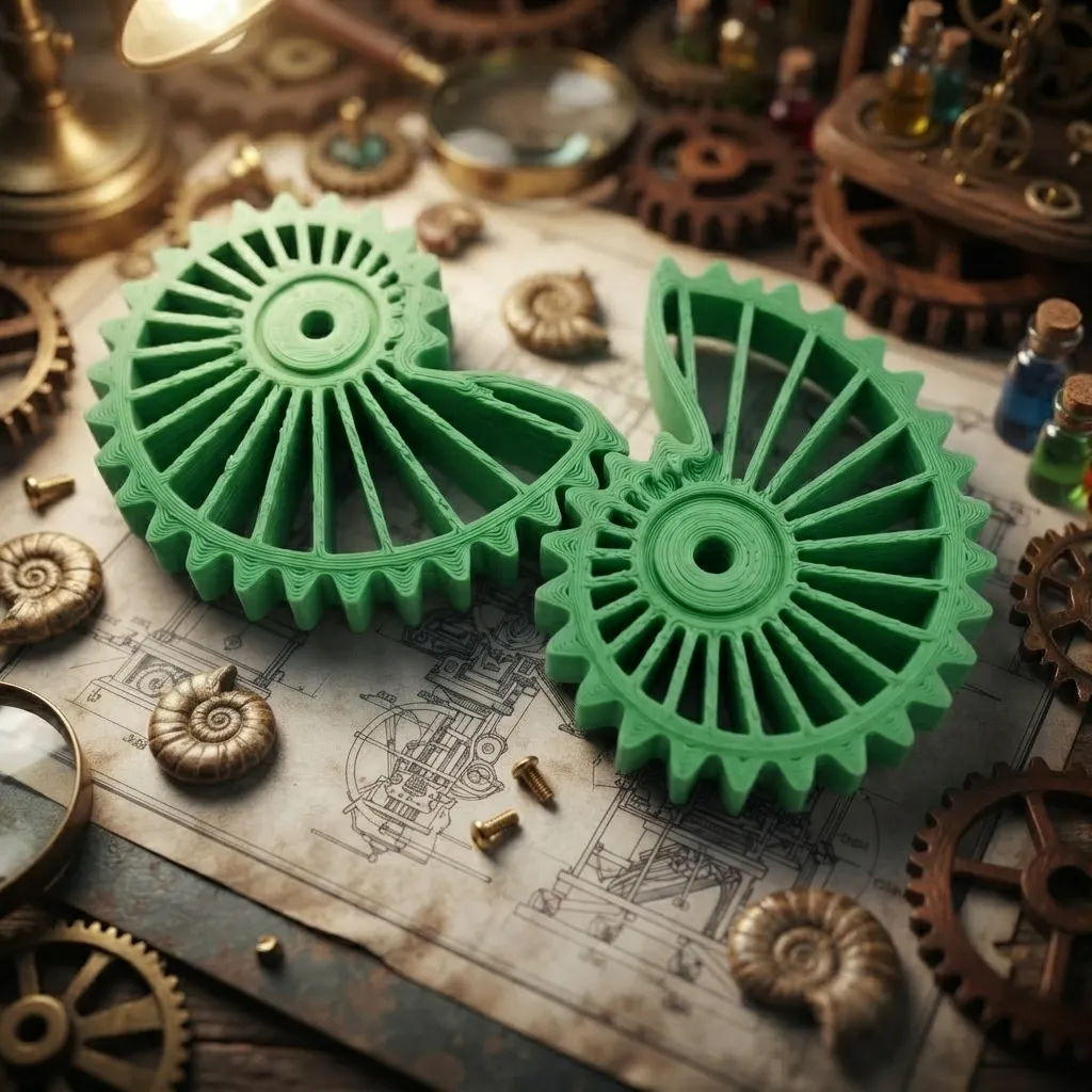 [261082] 3D Printed Gear Fidget Toy