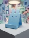 3D-друкована синя підставка для телефона «Зайчик»